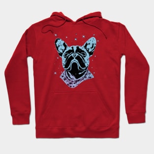 Cute French Bulldog Chalk Drawing Artwork Hoodie